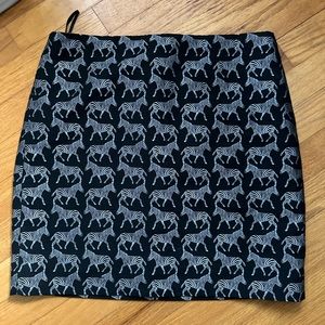 J. Crew Zebra Pencil Skirt